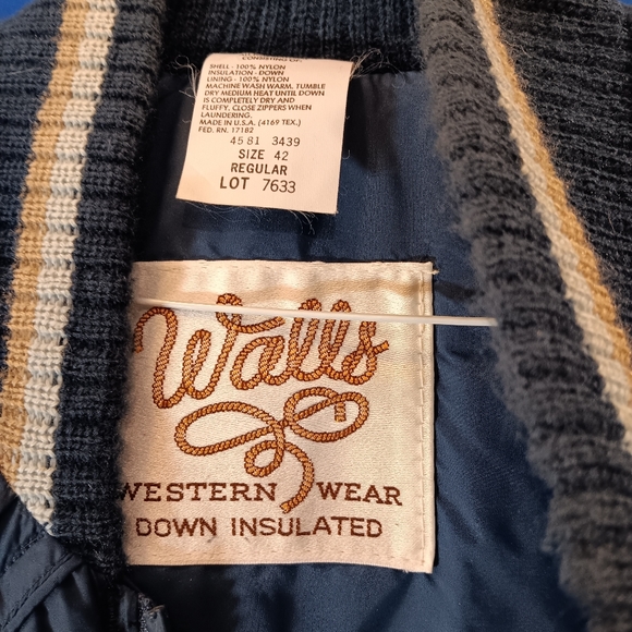 Vintage 70's Men's Walls Western Wear Puffer Vest - Picture 4 of 4